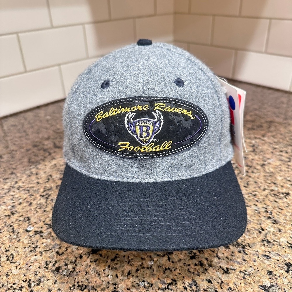 Baltimore Ravens Sports Specialties Adjustable Hat Mens OSFM Gray Wool Blend